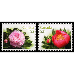 canada stamp 2260a b peonies 2008