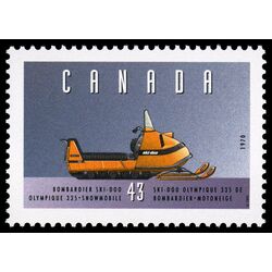 canada stamp 1552b bombardier ski doo olympique 335 snowmobile 1970 43 1995