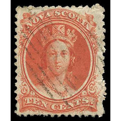 nova scotia stamp ns12i queen victoria 10 1860