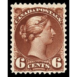 canada stamp 43a queen victoria 6 1890 M VF 005