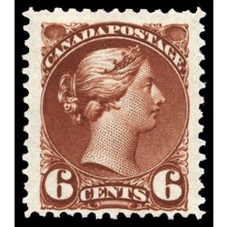 canada stamp 43a queen victoria 6 1890 M F VF 009