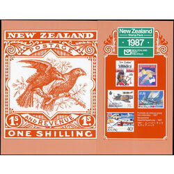 new zealand 1987 year stamp pack