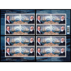 canada stamp 2042a pioneers of transatlantic mail service 2004 PB SET
