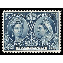 canada stamp 54 queen victoria diamond jubilee 5 1897 M VF 058