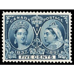 canada stamp 54 queen victoria diamond jubilee 5 1897 M XF 059