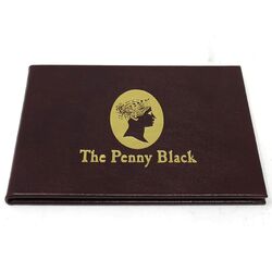 great britain 1 penny black in a special presentation album