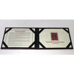 great britain 1 penny black in a special presentation album