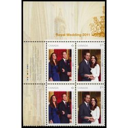 canada stamp 2465a catherine middleton and prince william 2011 PB UL