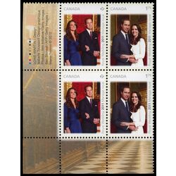 canada stamp 2465a catherine middleton and prince william 2011 PB LL