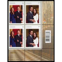 canada stamp 2465a catherine middleton and prince william 2011 PB LR