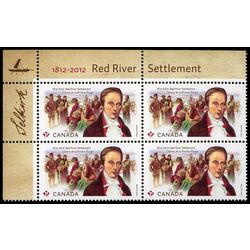 canada stamp 2539 metis local trappers native chief and settlers lord selkirk 2012 PB UL