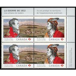 canada stamp 2555a the war of 1812 2012 PB UR