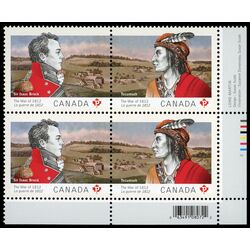 canada stamp 2555a the war of 1812 2012 PB LR