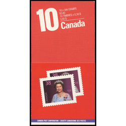 canada stamp bk booklets bk102 queen elizabeth ii 1988
