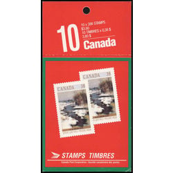 canada stamp bk booklets bk107 bend in gosselin river arthabaska 1989