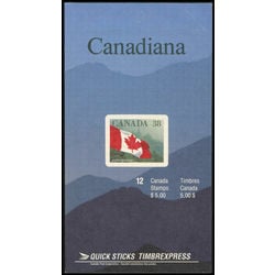 canada stamp bk booklets bk110 flag over forest 1989