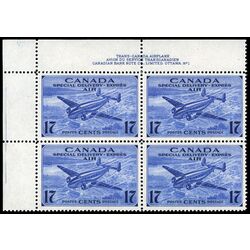 canada stamp c air mail ce2 trans canada airplane 17 1943 PB UL %231 004