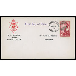 canada stamp 386 queen elizabeth ii 5 1959 FDC PC 034