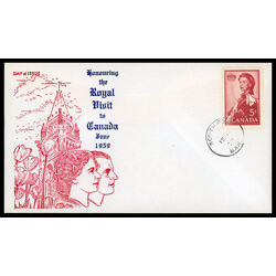 canada stamp 386 queen elizabeth ii 5 1959 FDC PC 036