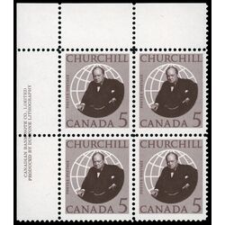 canada stamp 440 sir winston churchill 5 1965 PB UL %231