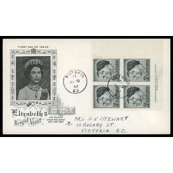 canada stamp 374 queen elizabeth ii prince philip 5 1957 FDC LR 015