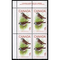 canada stamp 496 white throated sparrow 6 1969 PB UL
