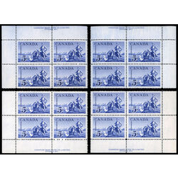 canada stamp 378 la verendrye statue 5 1958 PB SET