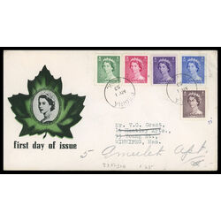 canada stamp 325 9 fdc queen elizabeth ii 1953 FDC COMBO 004