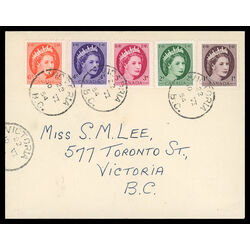 canada stamp 337 41 fdc queen elizabeth ii 1954 FDC COMBO 012