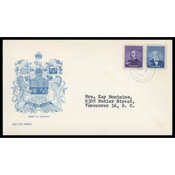 canada stamp 349 sir john thompson 4 1954 FDC PC 005