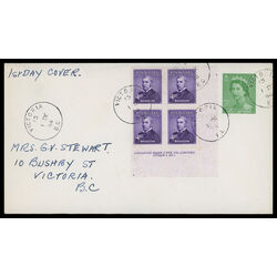 canada stamp 349 sir john thompson 4 1954 FDC LR 010