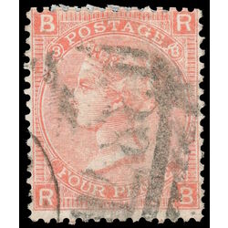 great britain stamp 43a queen victoria 1865 U F 004
