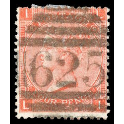 great britain stamp 43a queen victoria 1865 U F 005
