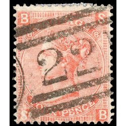 great britain stamp 43a queen victoria 1865 U F 008