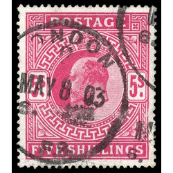 great britain stamp 140 king edward vii 1902 U VF 005