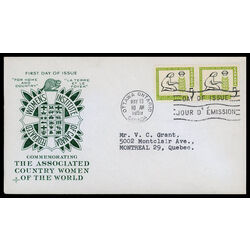 canada stamp 385 woman and tree 5 1959 FDC PC 016