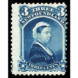 newfoundland stamp 34 queen victoria 3 1873 M VFOG 017