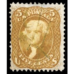 us stamp postage issues 67 jefferson 5 1861 U VG 004