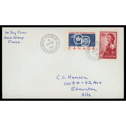 canada stamp 387 seaway and national emblems 5 1959 FDC COMBO 052