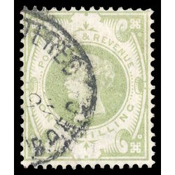 great britain stamp 122 queen victoria 1 sh 1887 U VF 023