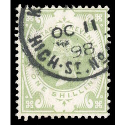 great britain stamp 122 queen victoria 1 sh 1887 U VF 025