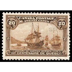 canada stamp 103 cartier s arrival 20 1908 U VF 068
