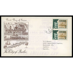 canada stamp 379 champlain 5 1958 FDC PC 008