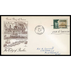 canada stamp 379 champlain 5 1958 FDC PC 012