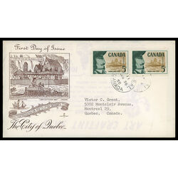 canada stamp 379 champlain 5 1958 FDC PC 007