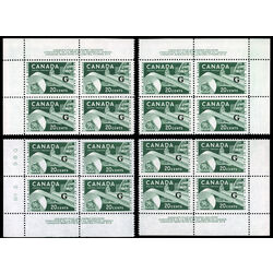 canada stamp o official o45 paper industry 20 1956 PB SET %232