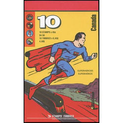 canada stamp bk booklets bk185 comic book superheroes 1995