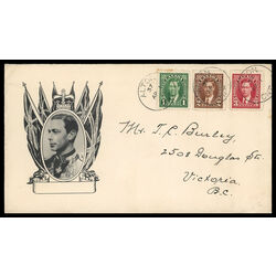 canada stamp 231 3 fdc king george vi 1 1937 FDC COMBO 023