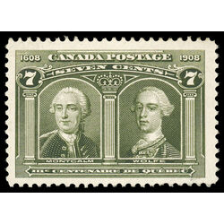 canada stamp 100 montcalm wolfe 7 1908 M VF 087