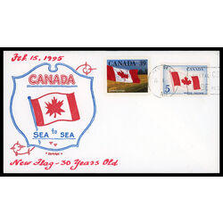 canada stamp 1192 flag over prairie 39 1990 FDC EVENT 002